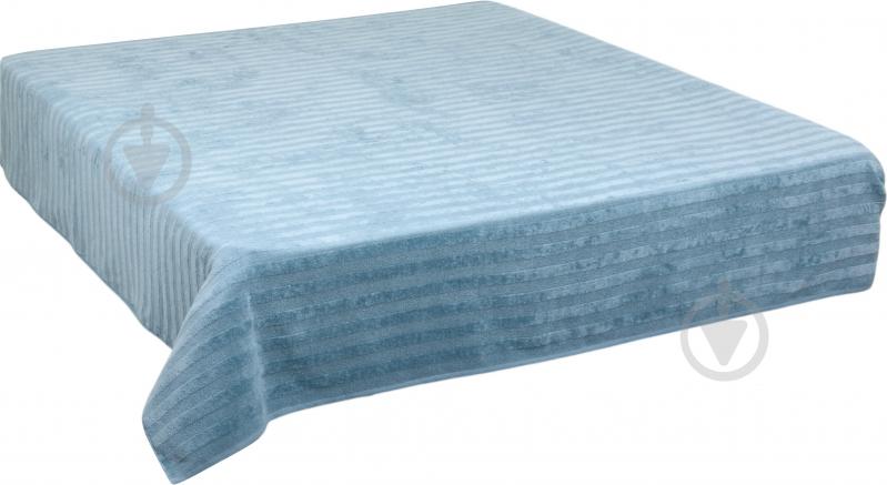 Простирадло махрове 200x220 см 371 блакитний - фото 2