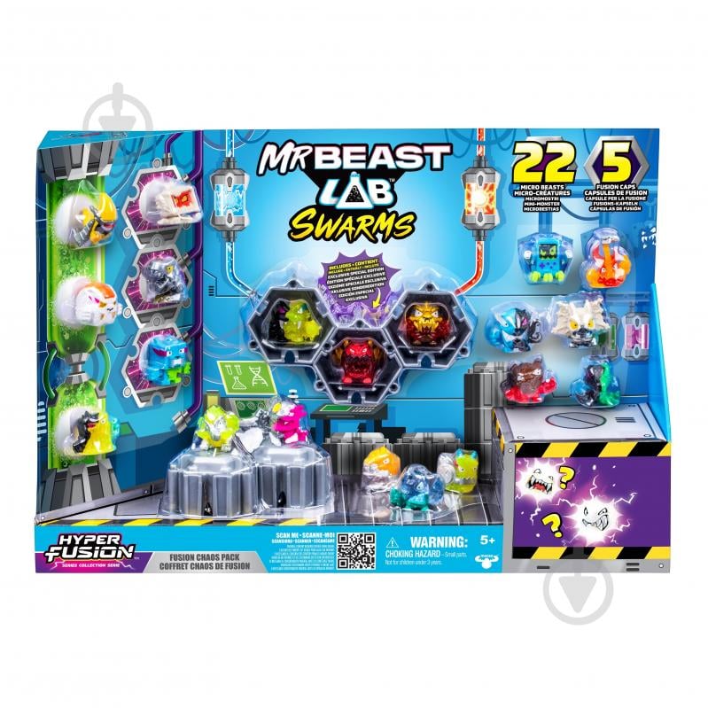 Набір фігурок MrBeast Lab Swarms Хаос 124304 - фото 1 Набір фігурок MrBeast Lab Swarms Хаос 124304 - фото 1
