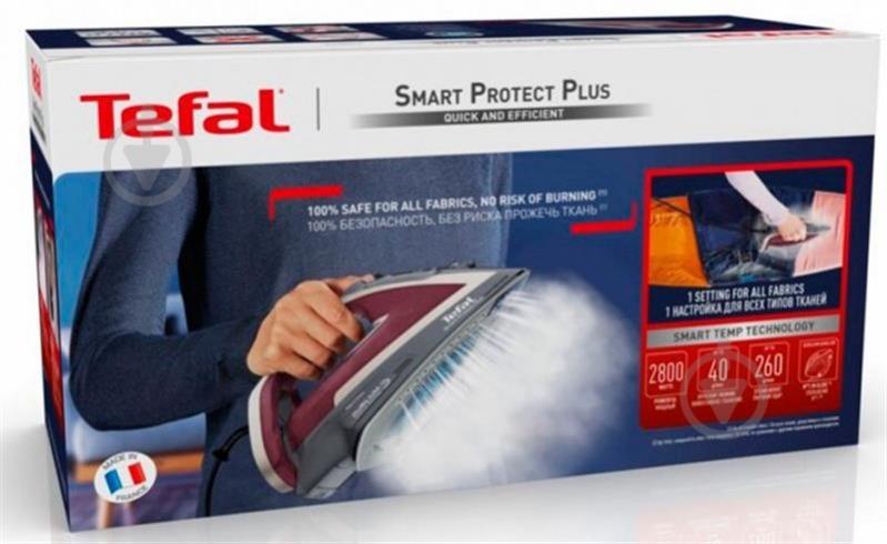 Праска з парогенератором Tefal Smart Protect Plus FV6870E0 - фото 10