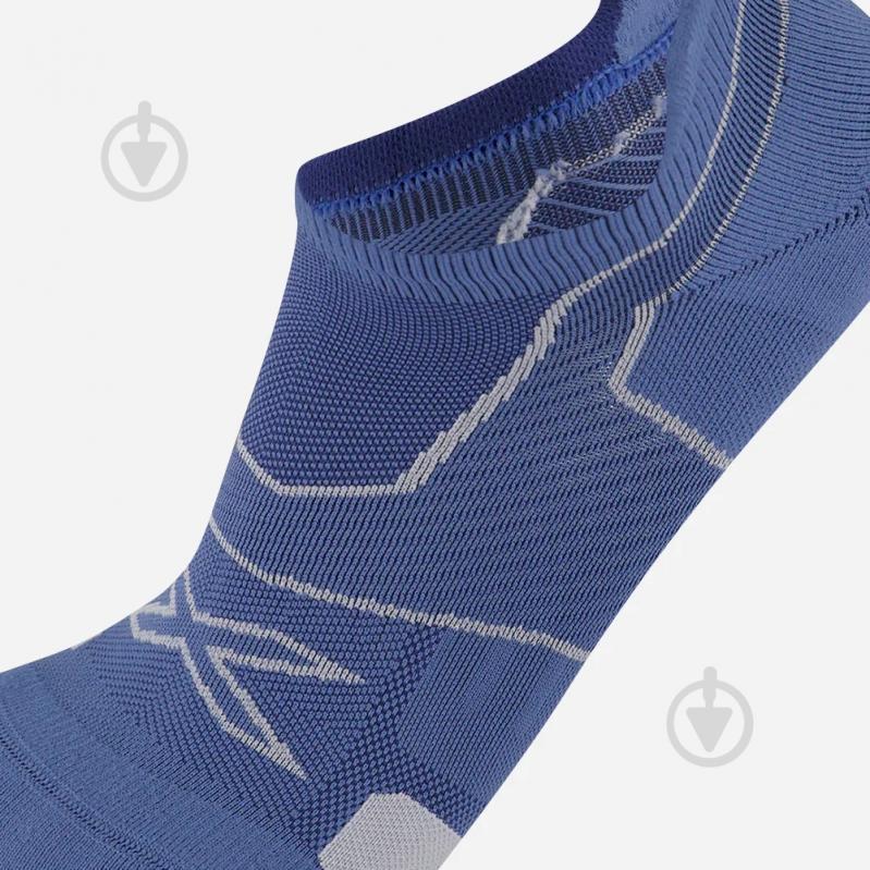 Шкарпетки 2XU Vectr Cushion No Show Socks UA5043e_BSL/GRY р.42-46 синій - фото 3