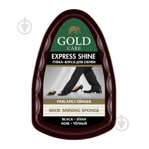 Губка-блеск GoldCare Express Shine черный - фото 1