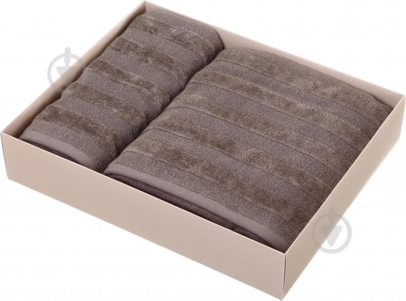 Набор полотенец махровых 70x140 см мокко - фото 2 Набор полотенец махровых 70x140 см мокко - фото 2