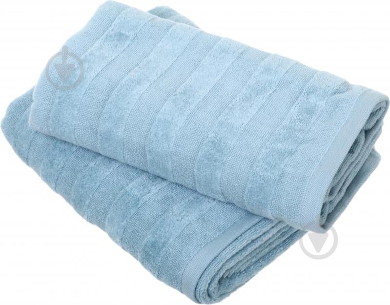 Набор полотенец 70x140 см 371 голубой - фото 3 Набор полотенец 70x140 см 371 голубой - фото 3