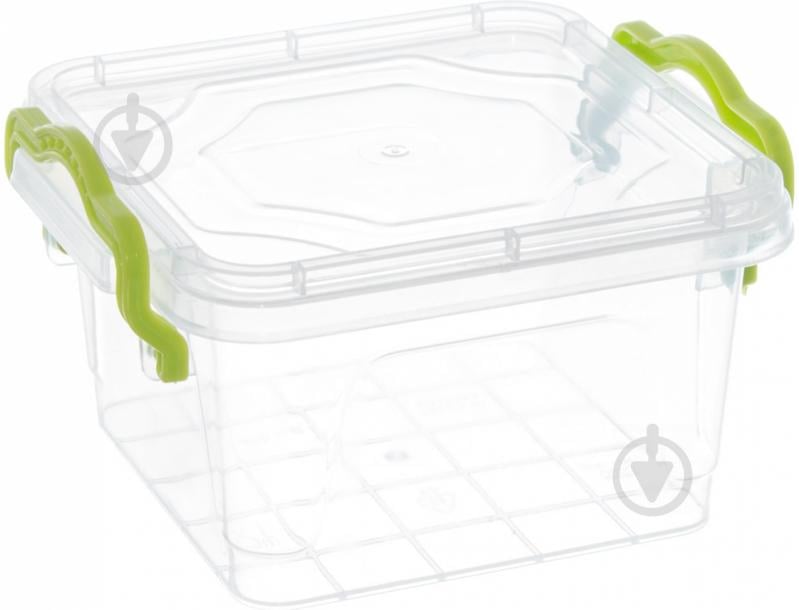 Контейнер для зберігання із кришкою Ал-Пластик №14 (харчовий пластик) 65x105x120 мм - фото 1