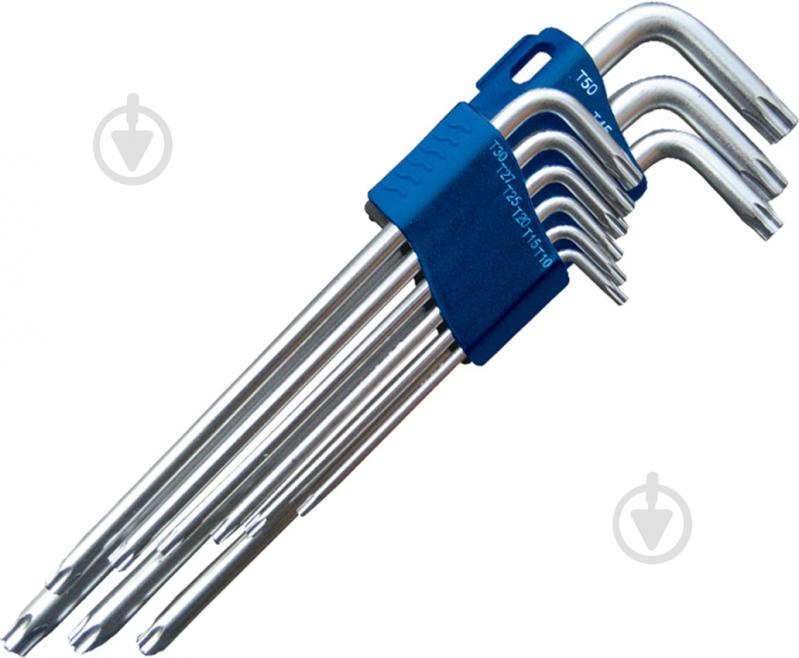 Набор ключей Torx KING ROY HEX L 9 предметов 7474 - фото 1