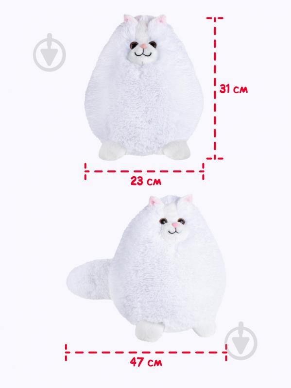 Мягкая игрушка DGT-PLUSH Кот Беляш 31 см белый KAT01 - фото 3