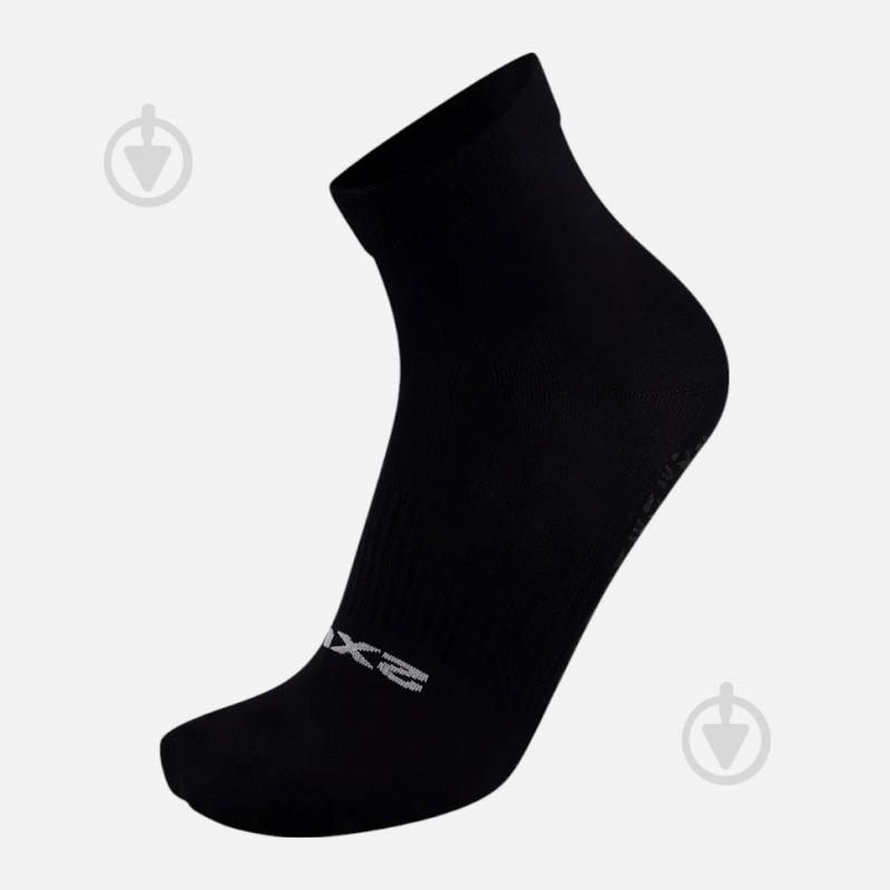 Шкарпетки 2XU Performance Crew Grip Sock UQ7356e_BLK/WHT чорний - фото 1