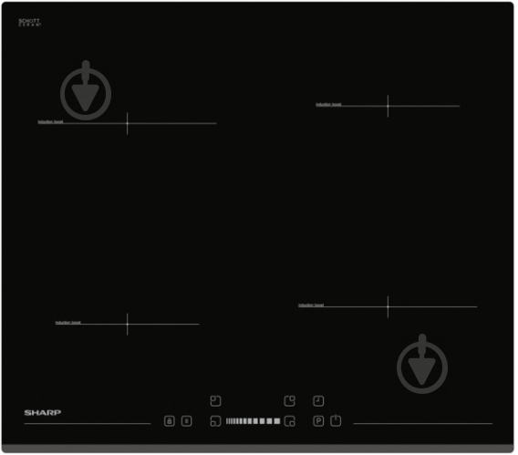 Варильна поверхня індукційна Sharp KH-6I19FT00-UA - фото 1