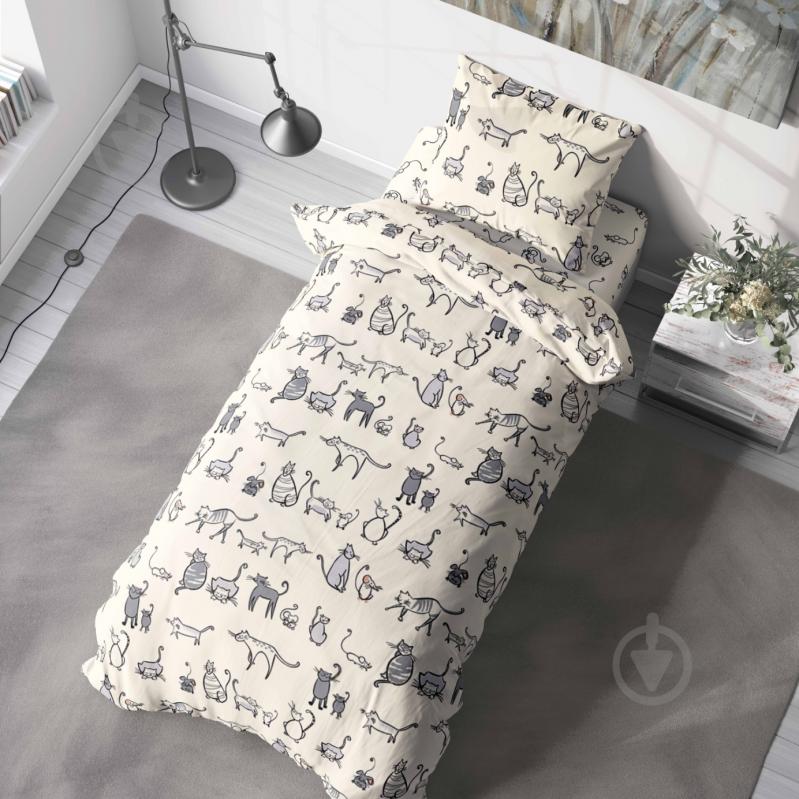 Комплект постельного белья 1.5 CAT STORY мультиколор Luna - фото 2 Комплект постельного белья 1.5 CAT STORY мультиколор Luna - фото 2