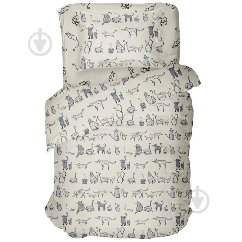 Комплект постельного белья 1.5 CAT STORY мультиколор Luna - фото 1 Комплект постельного белья 1.5 CAT STORY мультиколор Luna - фото 1