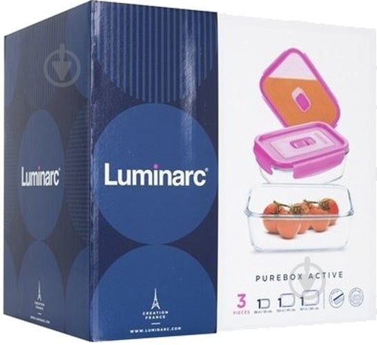 Набор емкостей Luminarc Pure Box Active Neon 3 шт (N0332) - фото 5