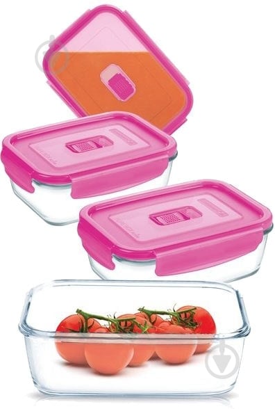 Набор емкостей Luminarc Pure Box Active Neon 3 шт (N0332) - фото 2