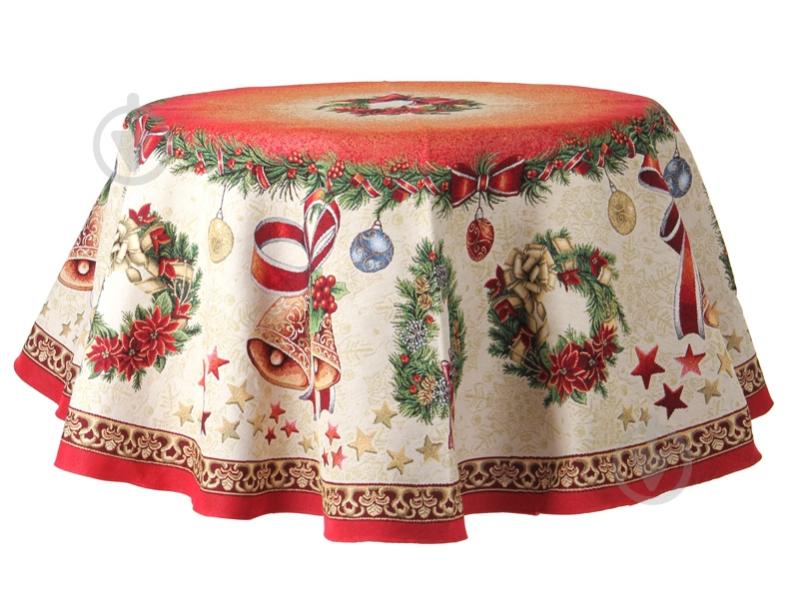 Скатерть Nativity Lefard d140 красный Home Textile - фото 1