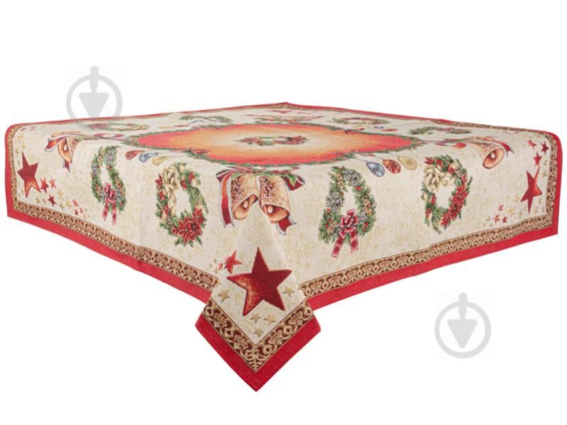 Скатерть Nativity Lefard 140x140 см красный Home Textile - фото 1