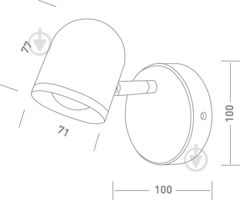 Спот Maxus Spot Light MSL-01C 1x4 Вт чорний - фото 3