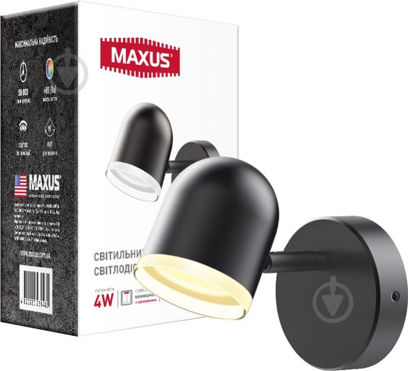 Спот Maxus Spot Light MSL-01C 1x4 Вт чорний - фото 2