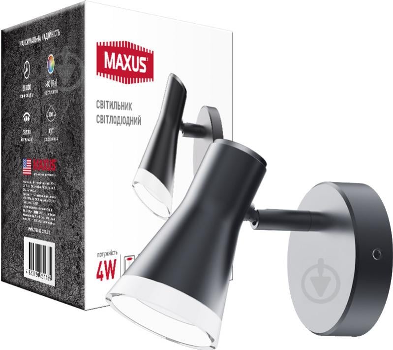 Спот Maxus Spot Light MSL-02C 1x4 Вт черный - фото 2