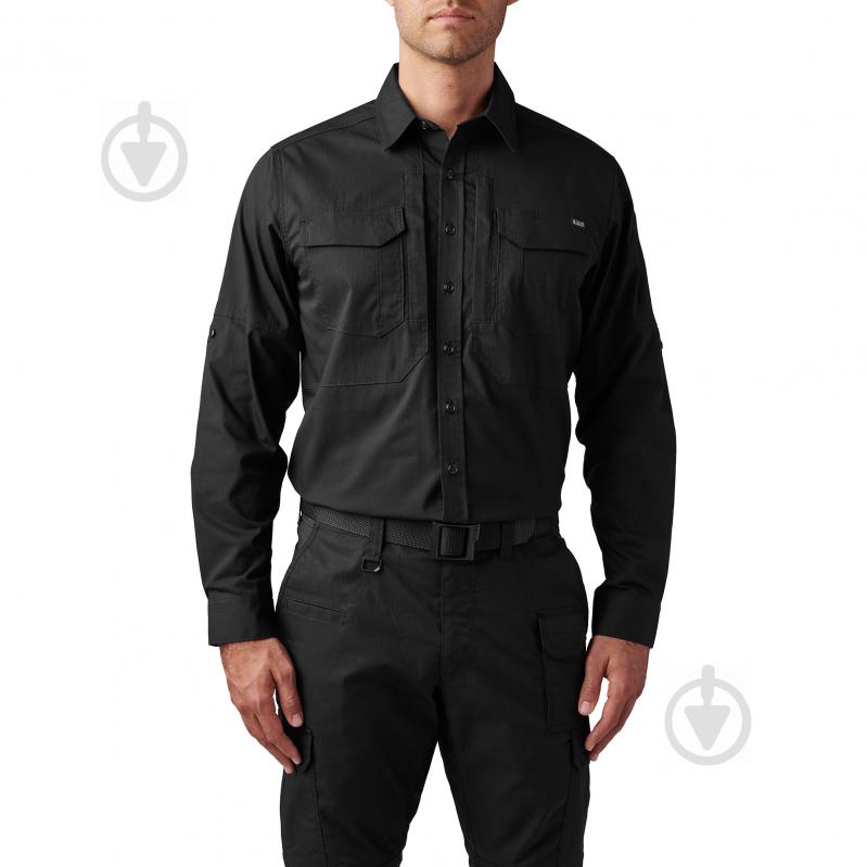 Рубашка 5.11 Tactical ТАКТИЧЕСКАЯ "ABR PRO LONG SLEEVE SHIRT" р.XXL [019] Black - фото 1