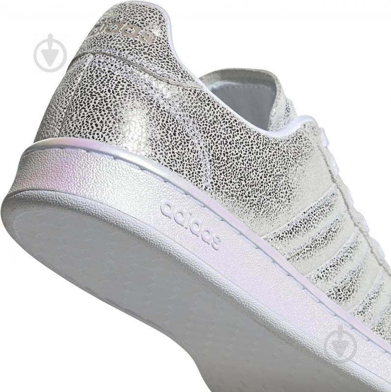 Кроссовки женские демисезонные Adidas GRAND COURT FY8951 р.38 серебряные - фото 12