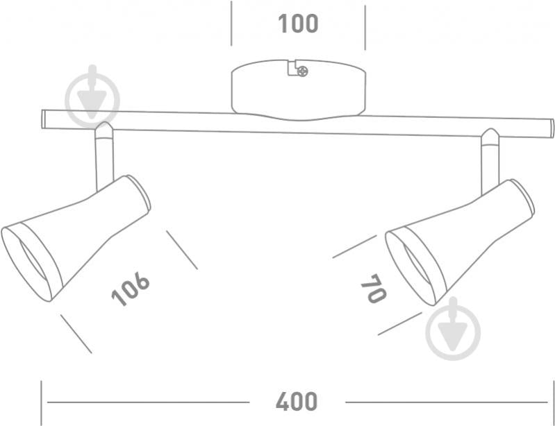 Спот Maxus Spot Light MSL-02C 2x4 Вт білий - фото 3