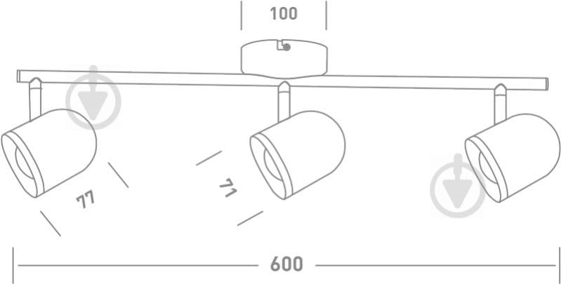 Спот Maxus Spot Light MSL-01C 3x4 Вт білий - фото 3