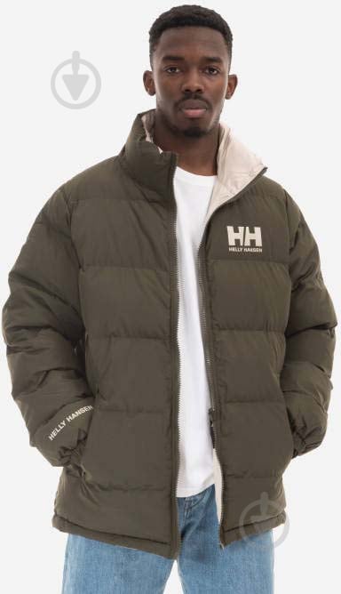 Пуховик чоловічий Helly Hansen HH URBAN REVERSIBLE JACKET 29656-431 р.XL зелений - фото 1