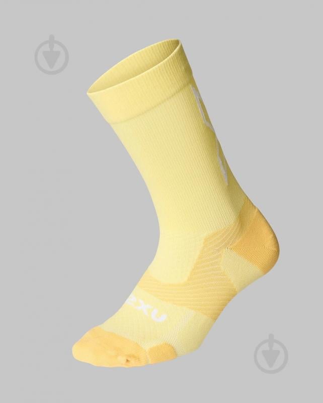 Шкарпетки 2XU Vectr Light Cushion Crew Socks UA7005e_PXL/WHT р.42-46 жовтий - фото 1