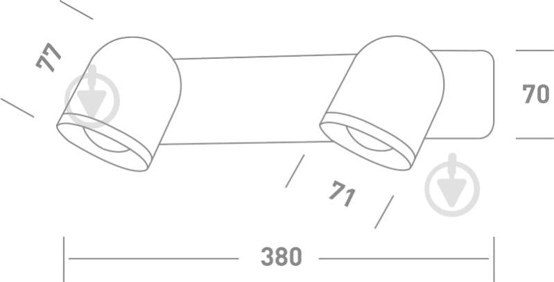 Спот Maxus Spot Light MSL-01W 2x4 Вт чорний - фото 3