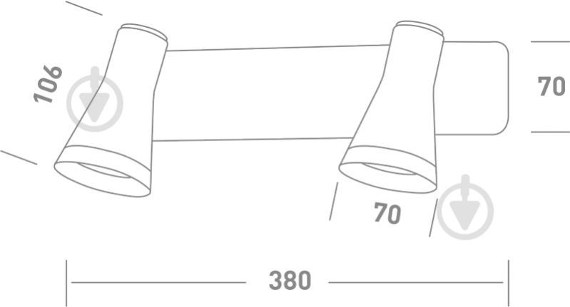 Спот Maxus Spot Light MSL-02W 2x4 Вт білий - фото 3