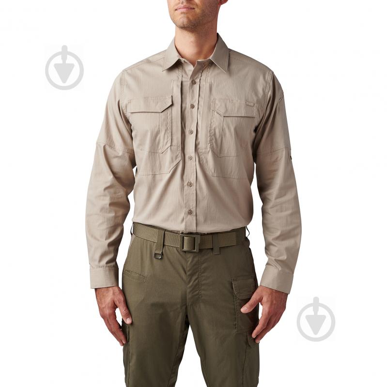 Сорочка 5.11 Tactical ТАКТИЧНА "ABR PRO LONG SLEEVE SHIRT" р.XXL [055] Khaki - фото 1