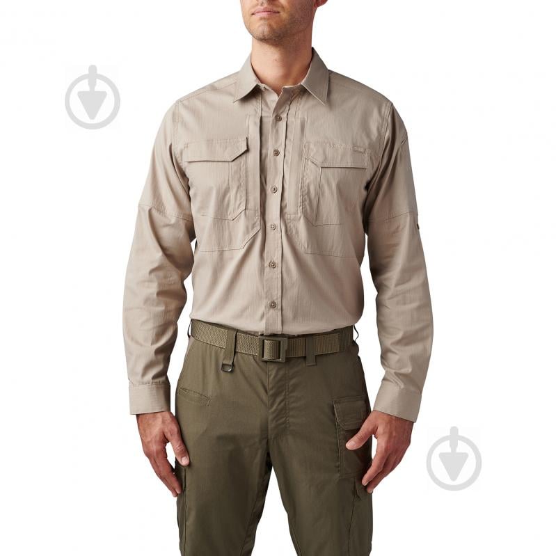 Рубашка 5.11 Tactical ТАКТИЧЕСКАЯ "ABR PRO LONG SLEEVE SHIRT" р.XXXL [055] Khaki - фото 1