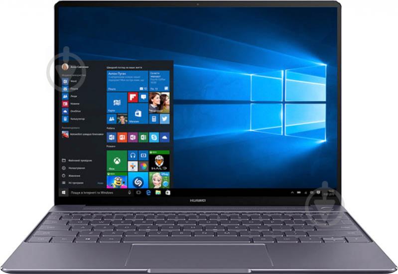 Ноутбук Huawei Matebook X (53010ANW) 13" space grey - фото 1