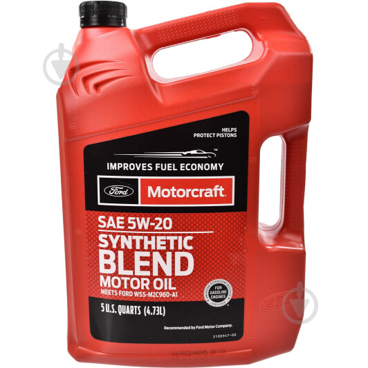 Моторне мастило Ford Synthetic Blend Motor Oil 5W-20 4,73 л (XO5W205Q3SP) - фото 1