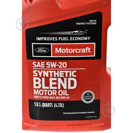 Моторне мастило Ford Synthetic Blend Motor Oil 5W-20 4,73 л (XO5W205Q3SP) - фото 2