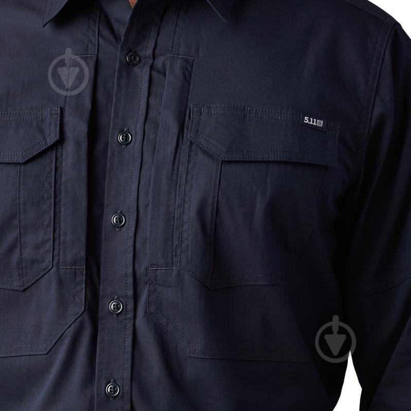 Сорочка 5.11 Tactical ТАКТИЧНА "ABR PRO LONG SLEEVE SHIRT" р.XXXL [724] Dark Navy - фото 3