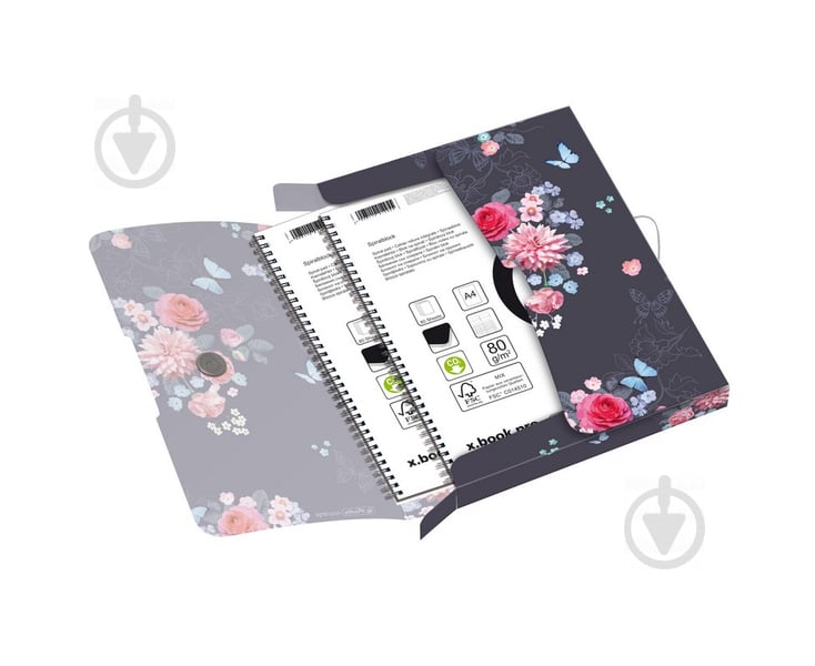 Папка-бокс на резинці А4 4 см Ladylike Flowers 50021680 Herlitz - фото 3