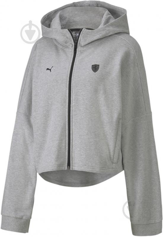 Джемпер Puma Ferrari Wmn Hooded Sweat Jkt 59613103 р. S сірий - фото 2