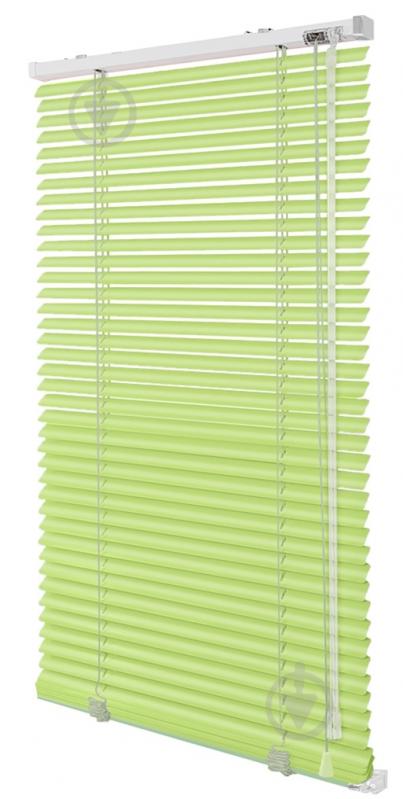 Жалюзі Rollotex алюмінієві горизонтальні з фіксацією 145х220 см Світло-салатові глянцеві - фото 1 Жалюзі Rollotex алюмінієві горизонтальні з фіксацією 145х220 см Світло-салатові глянцеві - фото 1
