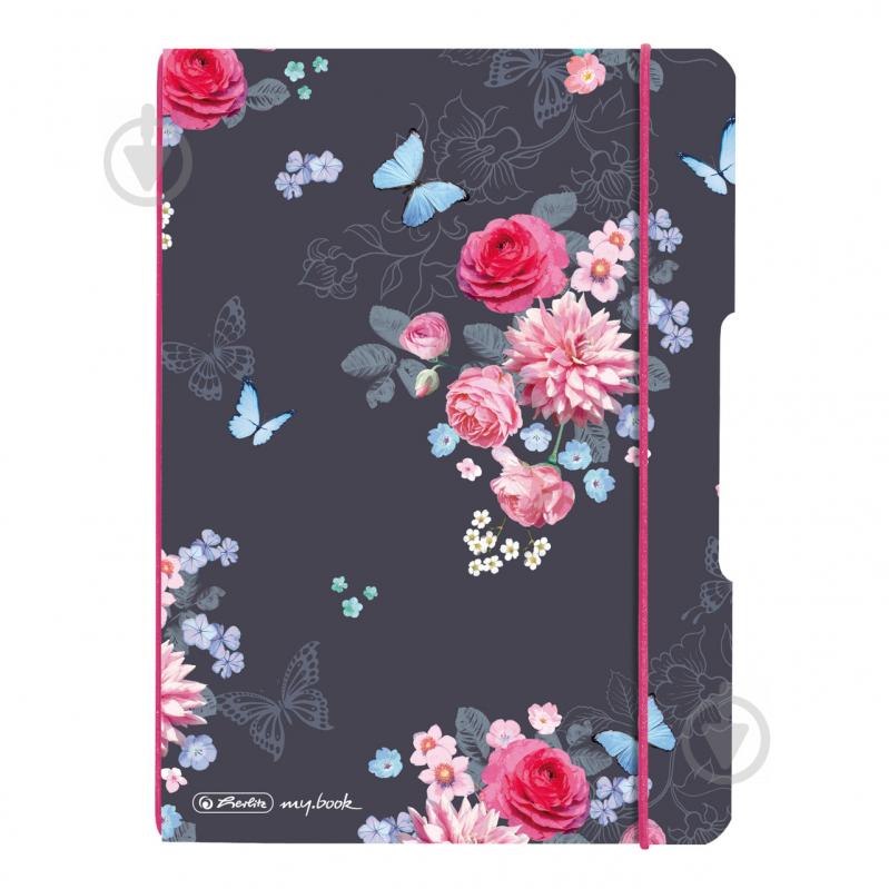 Блокнот My.Book Flex А5 40 листов клетка Ladylike Flowers 50021512 Herlitz - фото 1