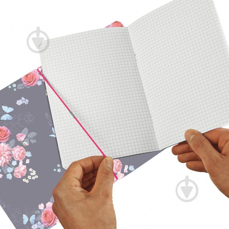 Блокнот My.Book Flex А6 40 аркушів клітинка Ladylike Flowers 50021536 Herlitz - фото 3