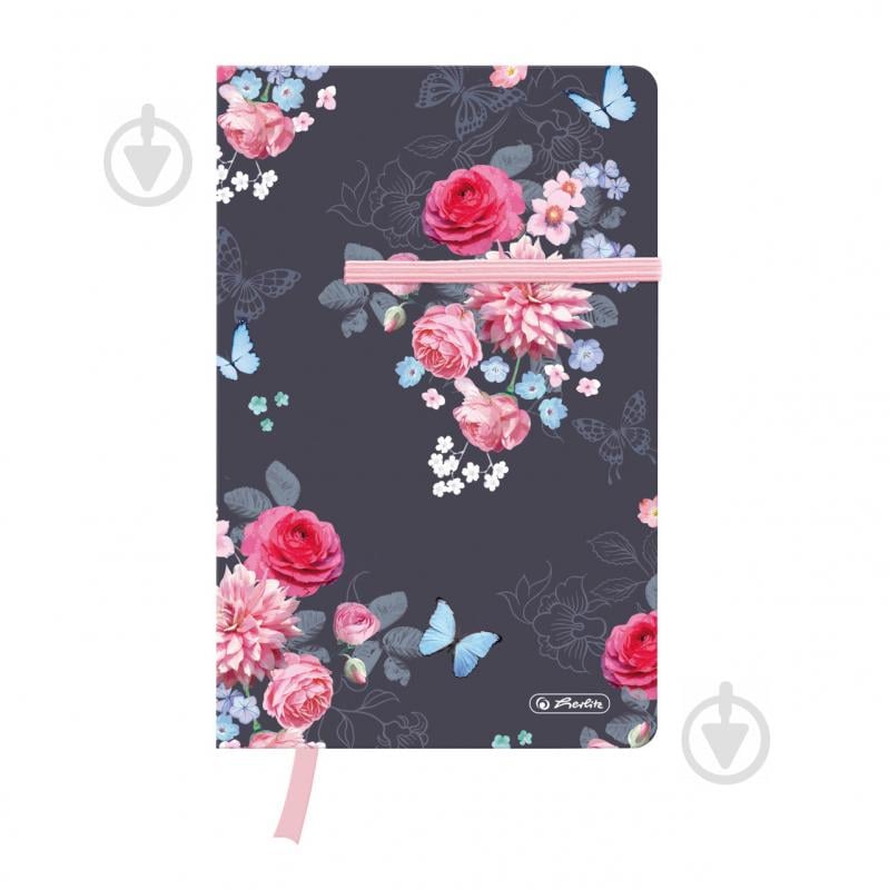 Книга для записей Ladylike Flowers А5 88 листов клетка 50021482 Herlitz - фото 1