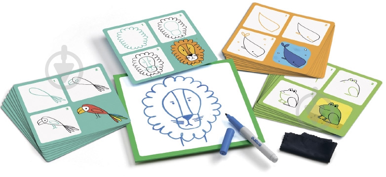 Игра настольная Djeco Рисунок Животные DJ08319 - фото 2