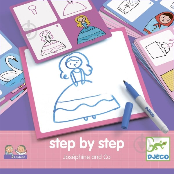 Игра настольная Djeco Рисунок Жозефина DJ08320 - фото 1