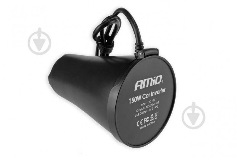 Инвертор автомобильный AMiO PI02 150W 12V/230V (02469) - фото 3