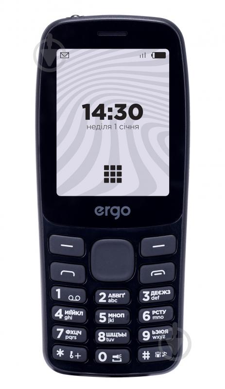 ᐉ Мобильный телефон Ergo F181 Step Dual Sim black • Купить в Киеве ...
