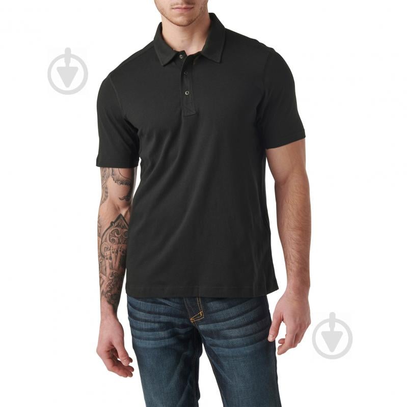 Футболка поло 5.11 Tactical "ARCHER SHORT SLEEVE POLO" 41241-019 р.XL black - фото 1