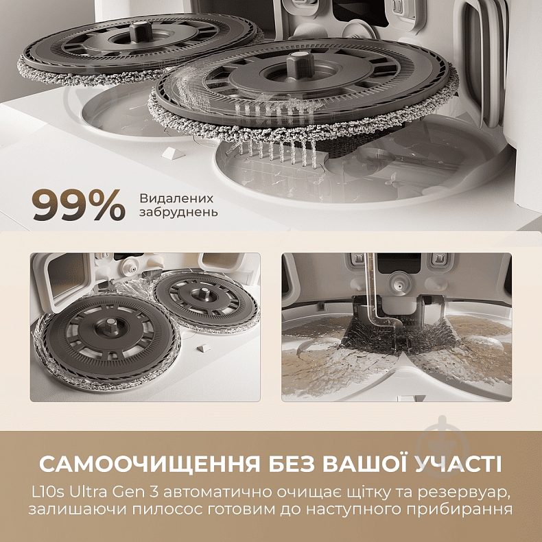 Робот-пылесос DREAME Bot L10s Ultra Gen 3 White white - фото 9