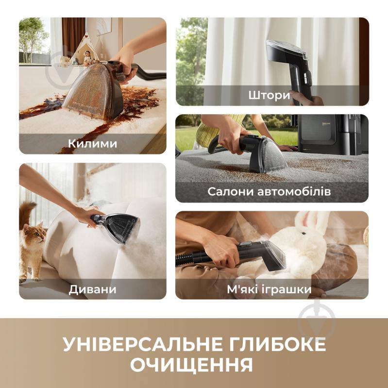 Пылесос моющий DREAME N20 Steam black - фото 2