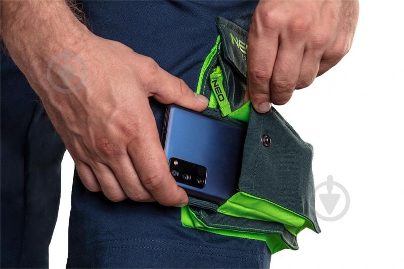 Шорты NEO tools Premium р. L 81-276 синий - фото 3