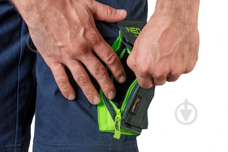 Шорты NEO tools Premium р. L 81-276 синий - фото 8